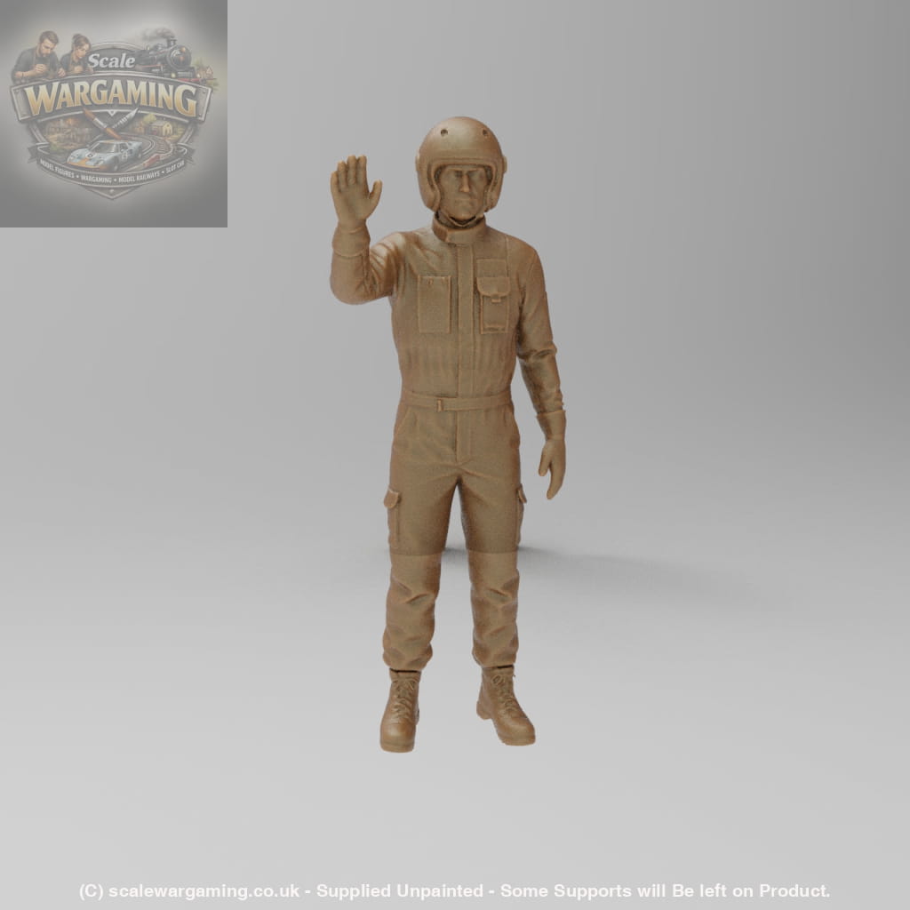 MM4418 Track Marshall wearing helmet Figure