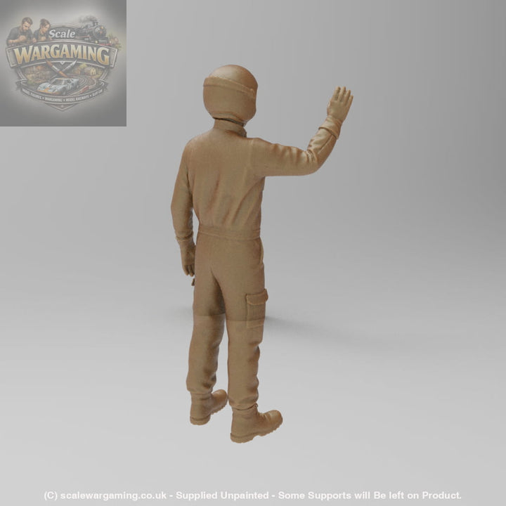 MM4418 Track Marshall wearing helmet Figure