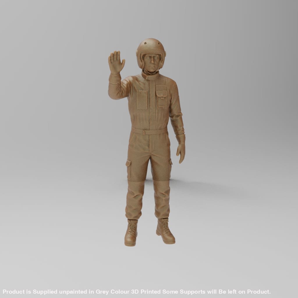 MM4418 Track Marshall wearing helmet Figure