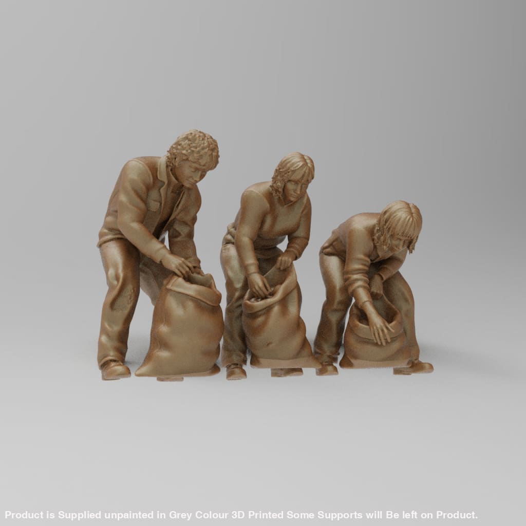 MM4433 Boys Picking Crops Figure