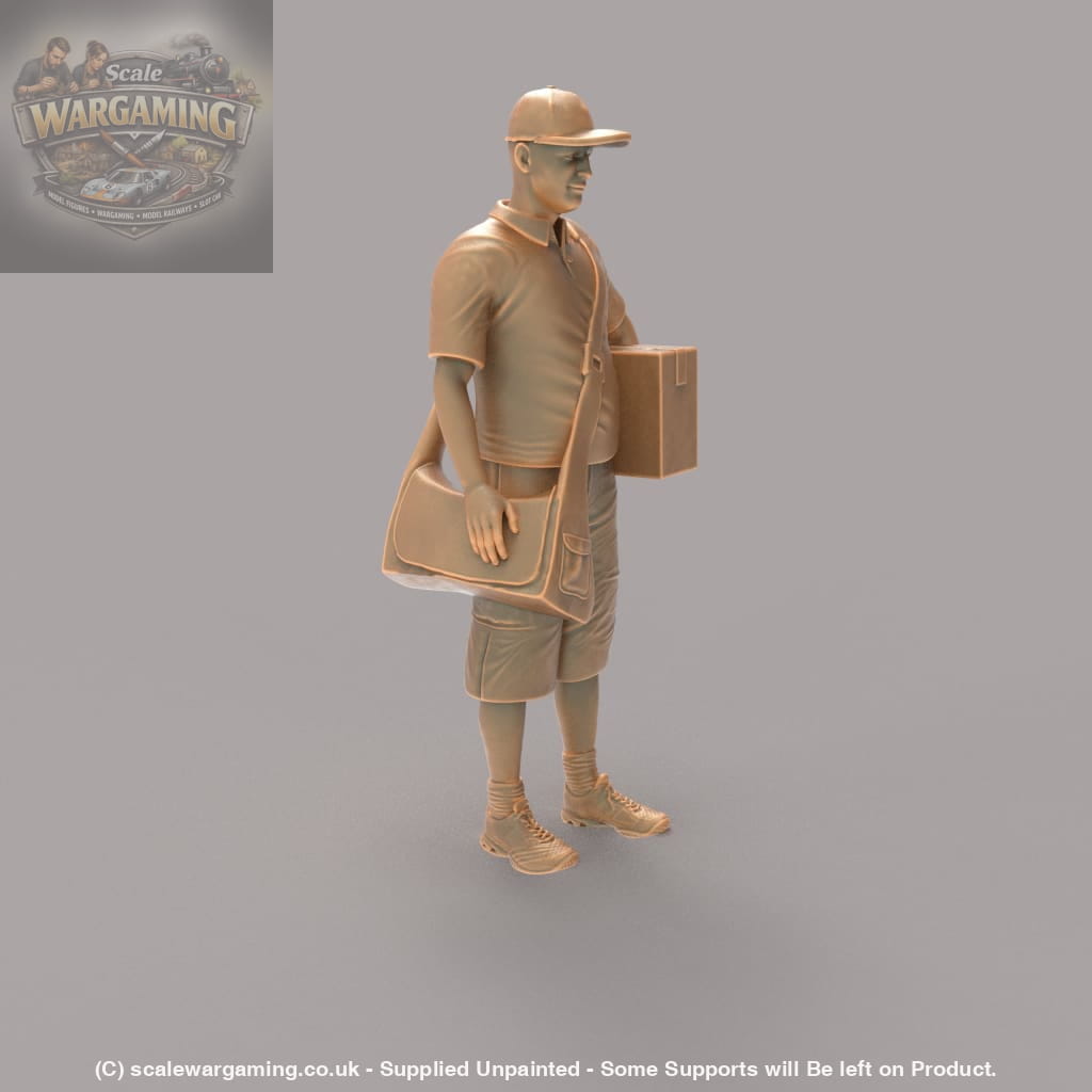 MM488 Modern Postman Delivery courier in shorts Figure