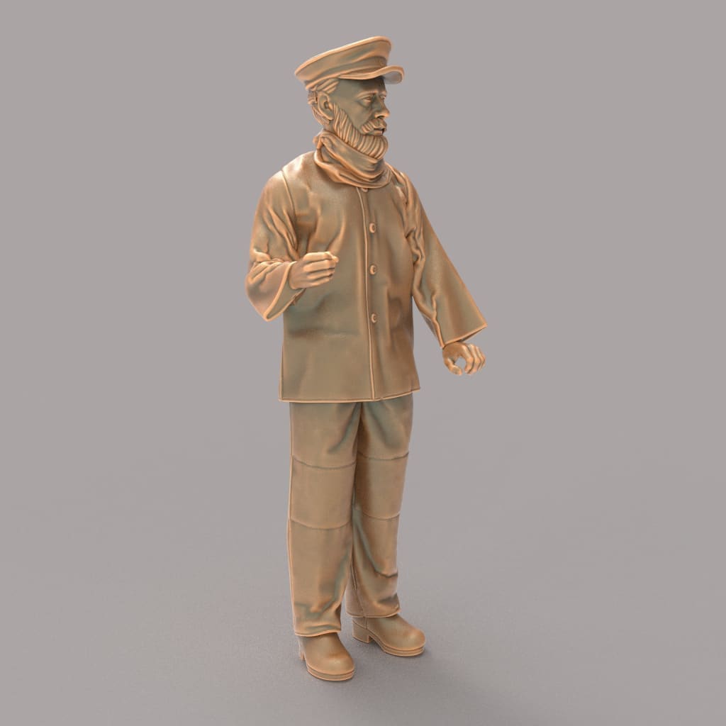 MM943 Fishing Boat Skipper Standing Figure