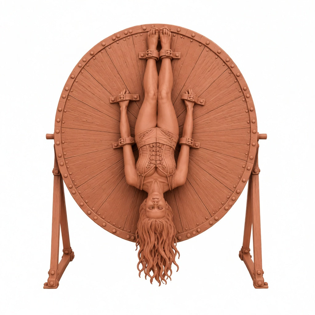SW9365 Circus Female on knife Throwing Wheel