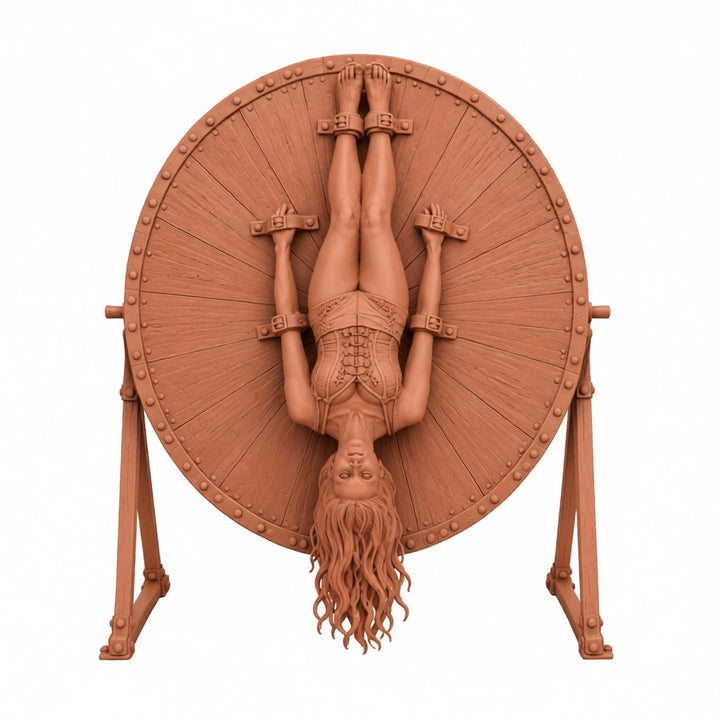 SW9365 Circus Female on knife Throwing Wheel