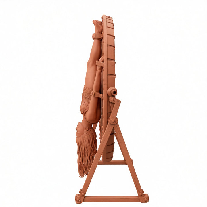 SW9365 Circus Female on knife Throwing Wheel
