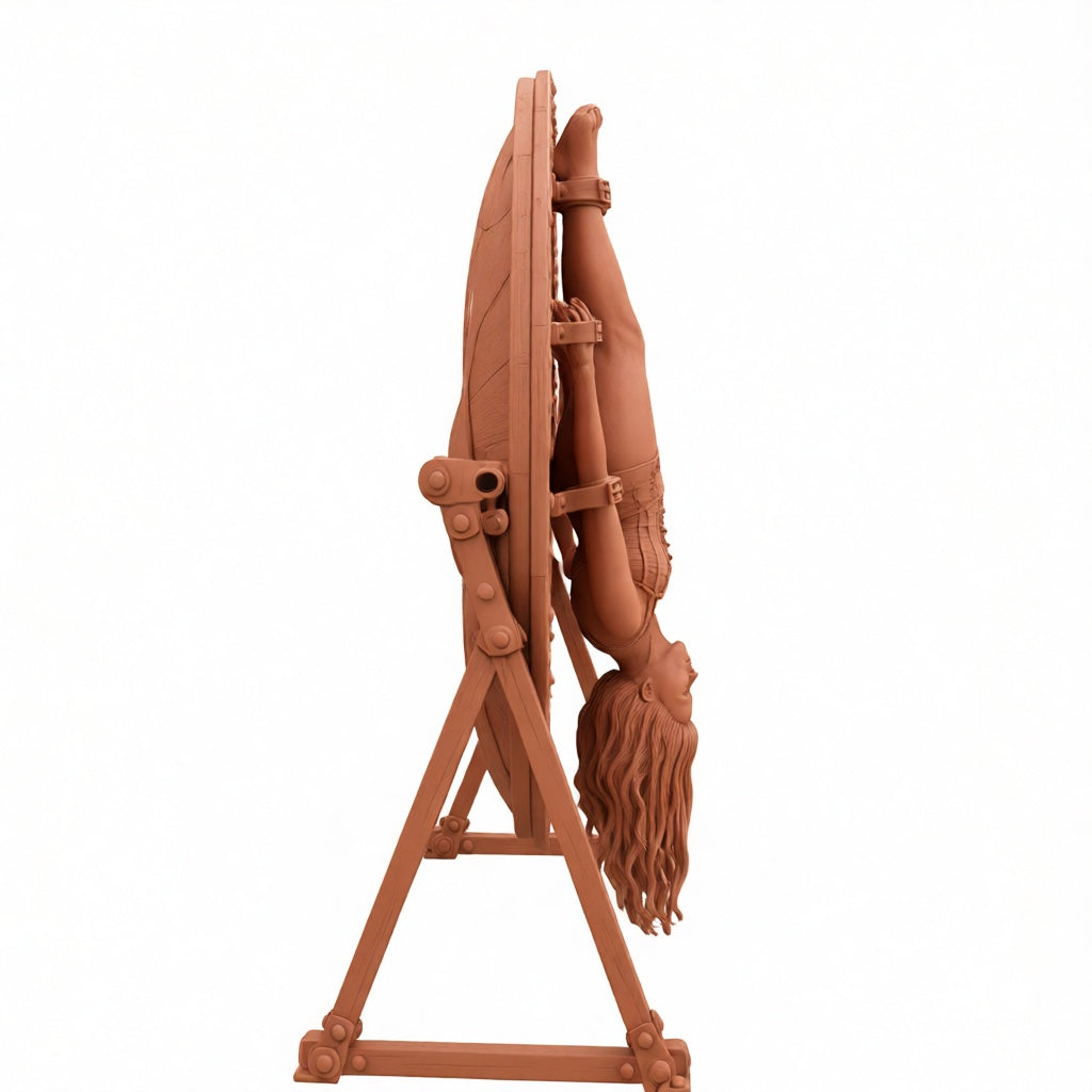 SW9365 Circus Female on knife Throwing Wheel