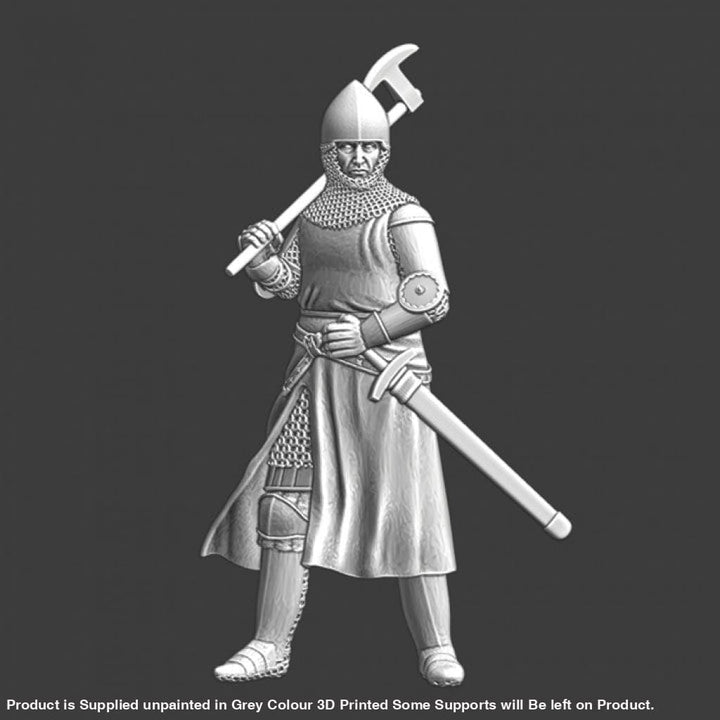 NCM014 Medieval knight with axe on shoulder Medieval Figure