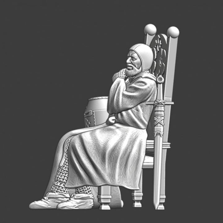 NCM015 Medieval Lord - sitting Medieval Figure