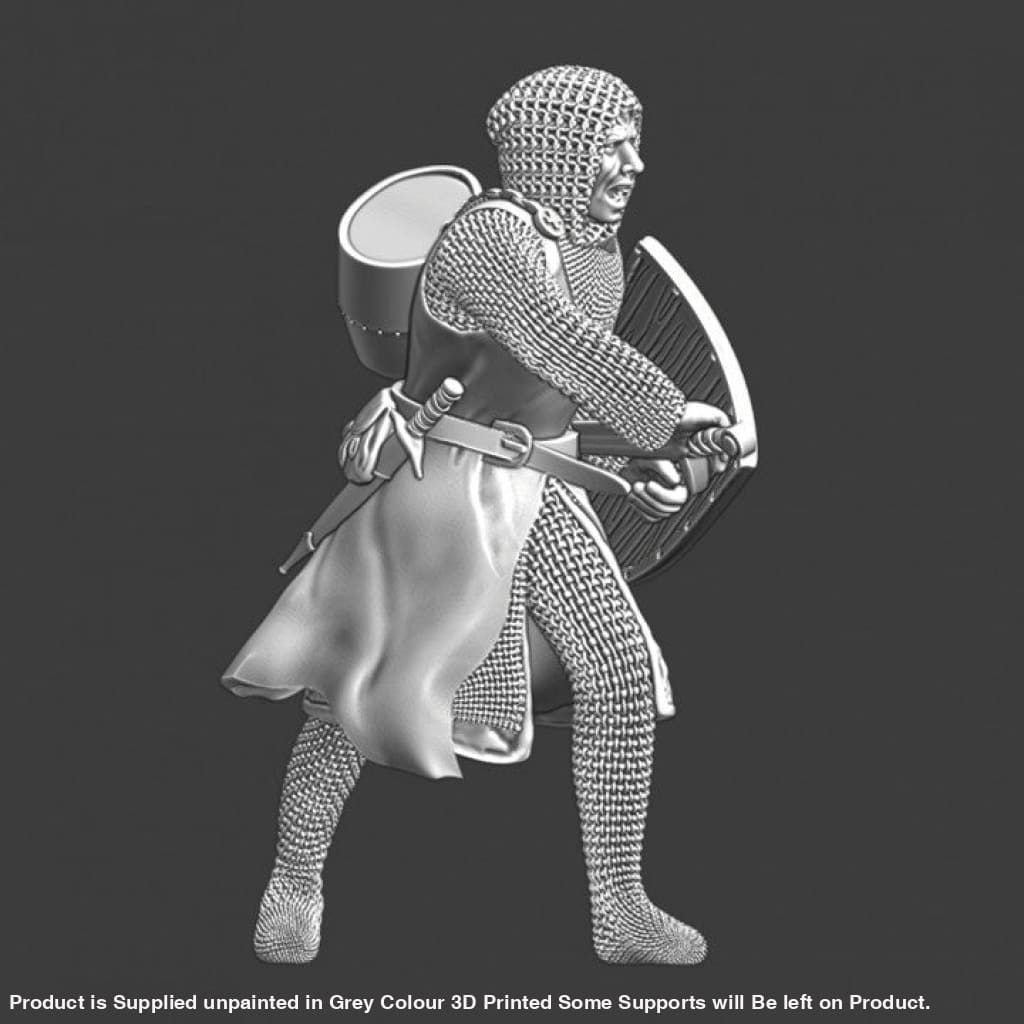 NCM021 Medieval Squire drawing his Sword Medieval Figure