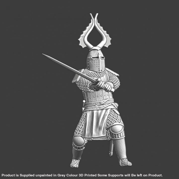 NCM022 Medieval Teutonic Master - swinging his blade Medieval