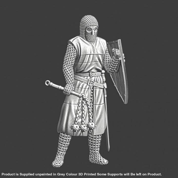 NCM052 Medieval Lazarus/Leper knight with flail Medieval