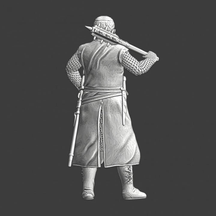 NCM063 Lazarus knight with holy water sprinkler Medieval