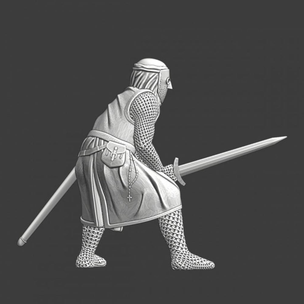 NCM065 Lazarus knight fighting with sword Medieval