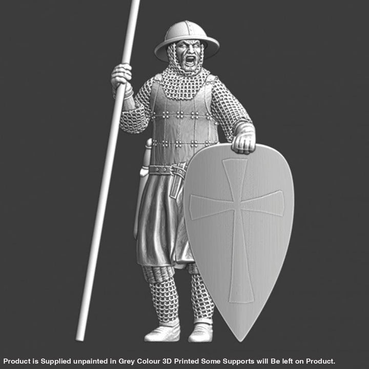 NCM077 Medieval guard - yelling at the persons approaching Medieval
