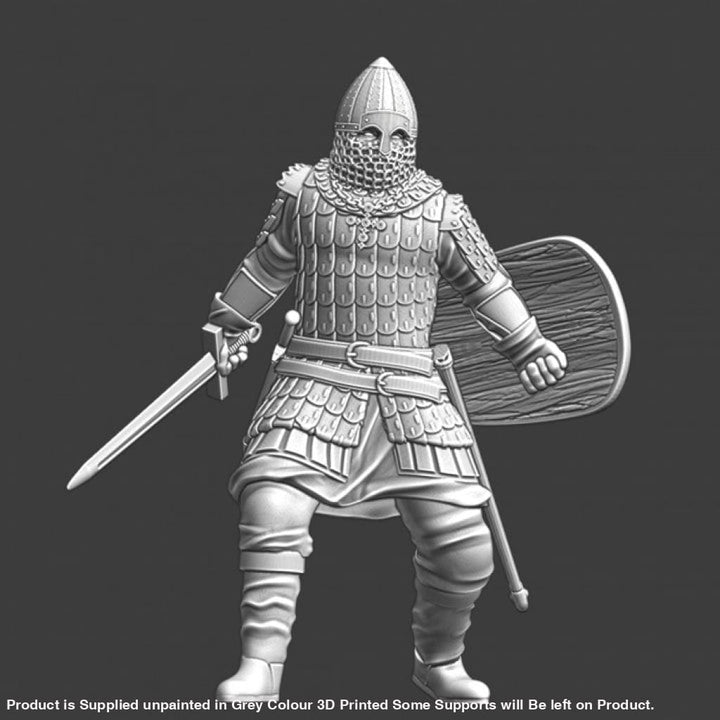 NCM082 Medieval Kievan Rus warrior - shield and sword Medieval