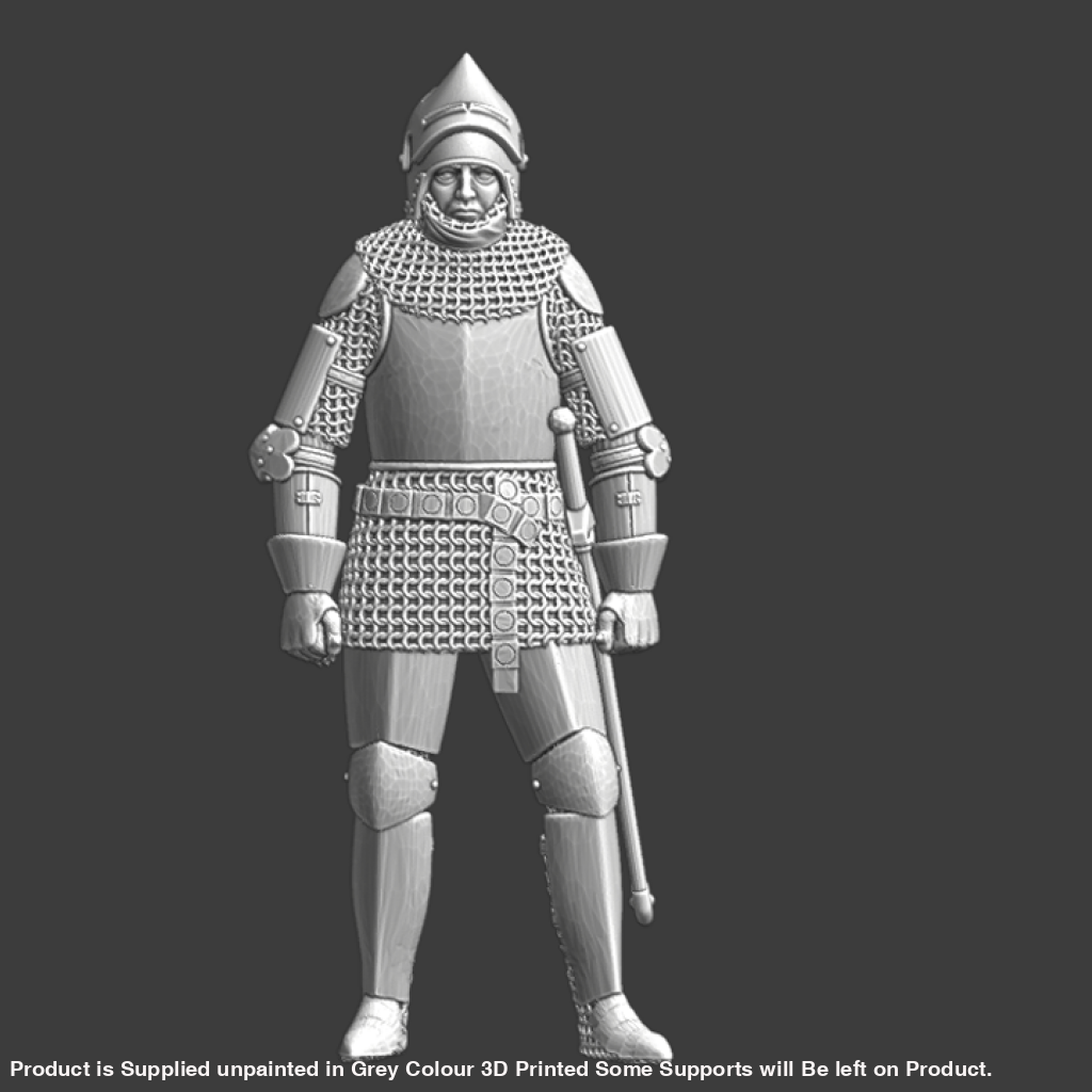 NCM093 Medieval late knight standing Medieval