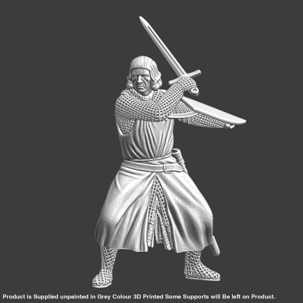 NCM118 Medieval Knight fighting with Sword & Shield Medieval