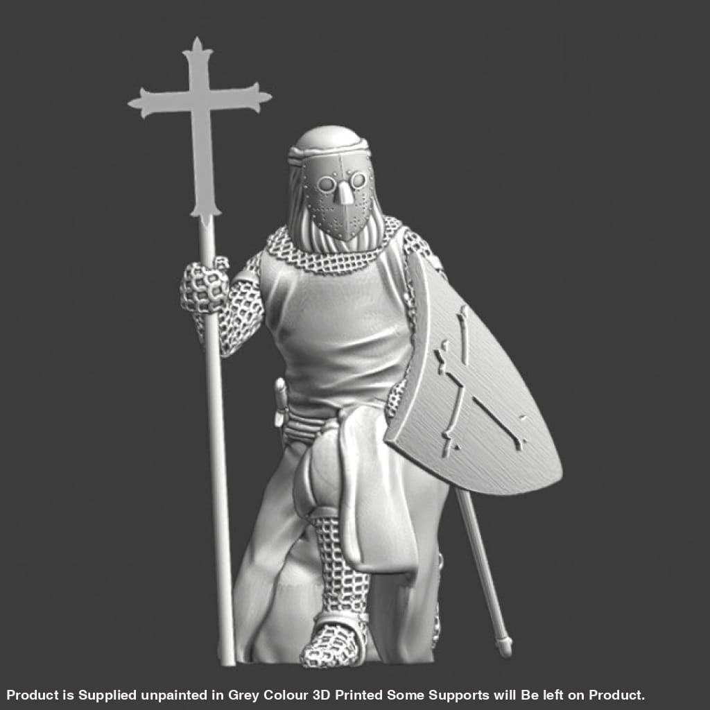 NCM127 Kneeling Knight of the Lazarus Order - Leper Knights Medieval