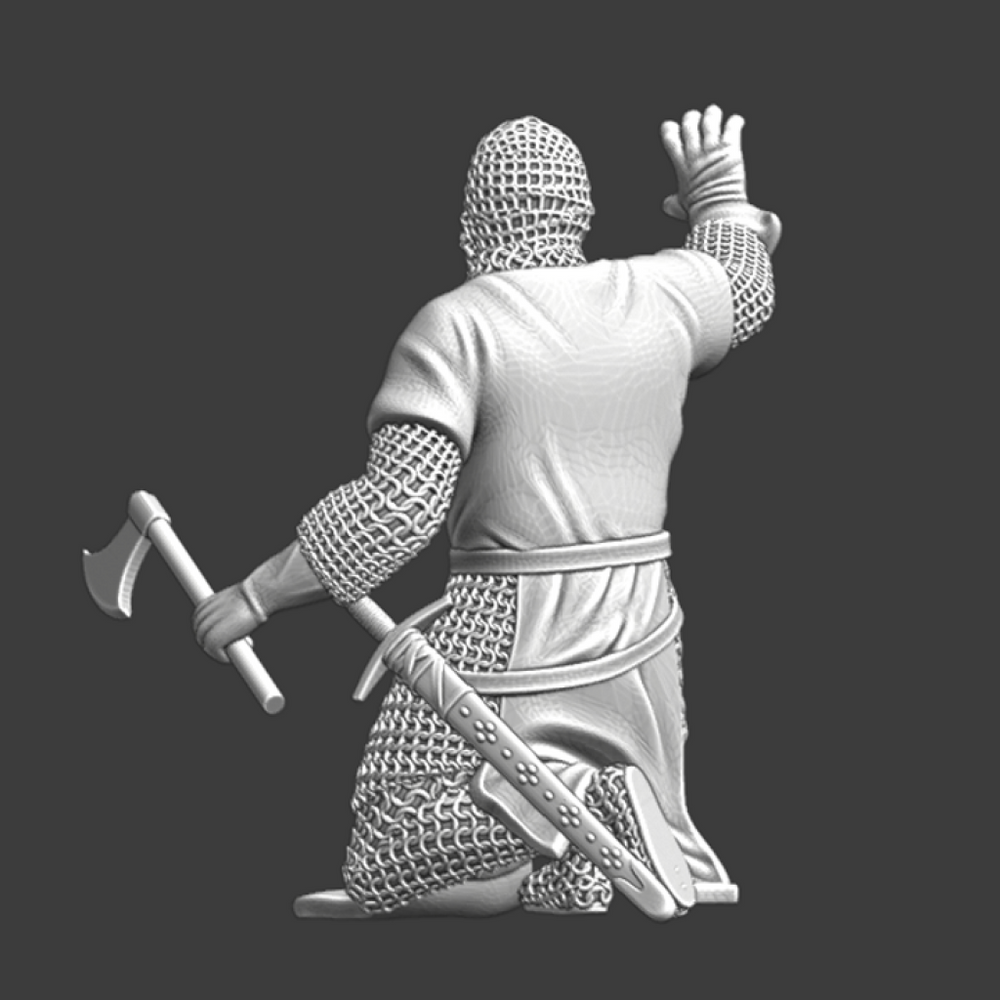 NCM129 Lazarus knight on his knees (Leper Knight) Medieval