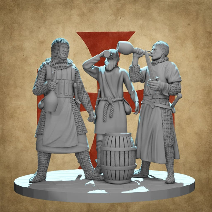 NCM173 Medieval Camp Life – Soldiers Drinking Medieval