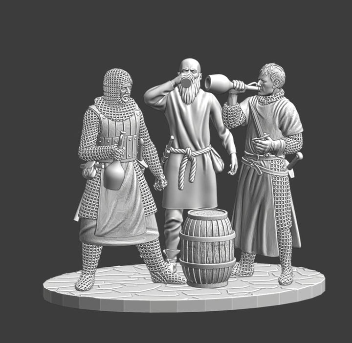 NCM173 Medieval Camp Life – Soldiers Drinking Medieval