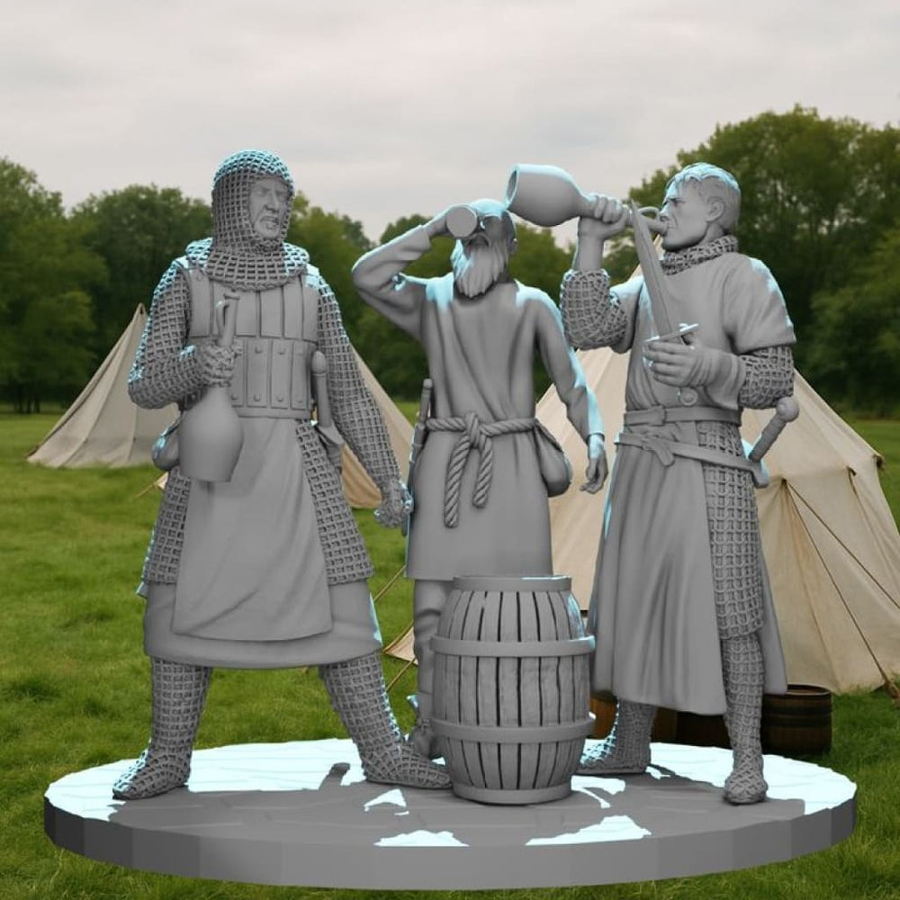 NCM173 Medieval Camp Life – Soldiers Drinking Medieval