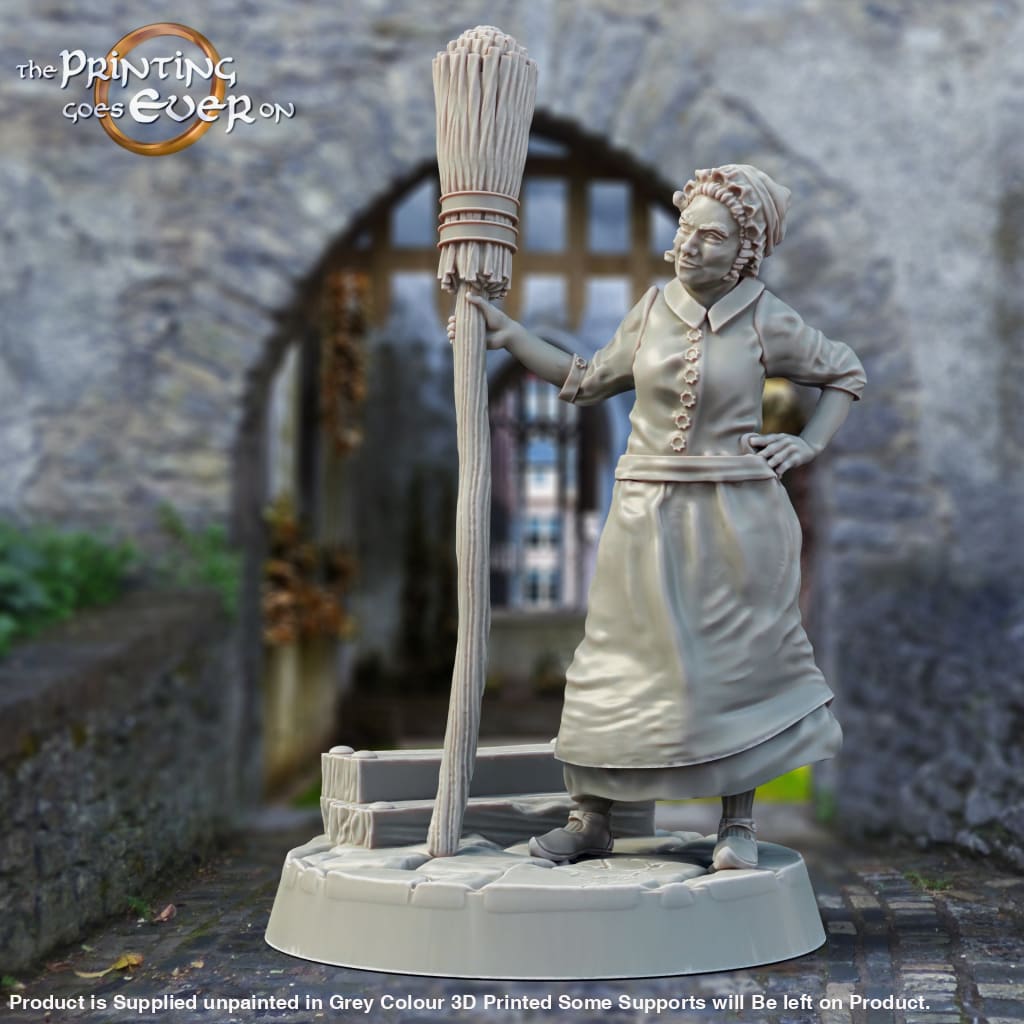 PGE - Housekeeper with broom Citizen of Whitcaester Medieval