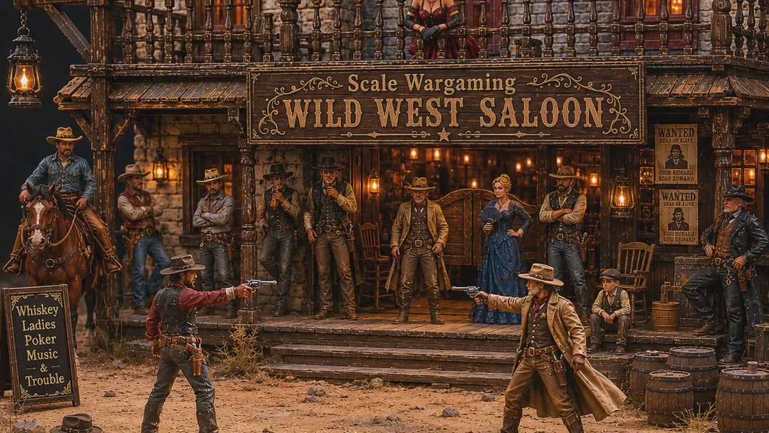 SW3335 Wild West Shop Keepers-Undertaker-Bar Girl