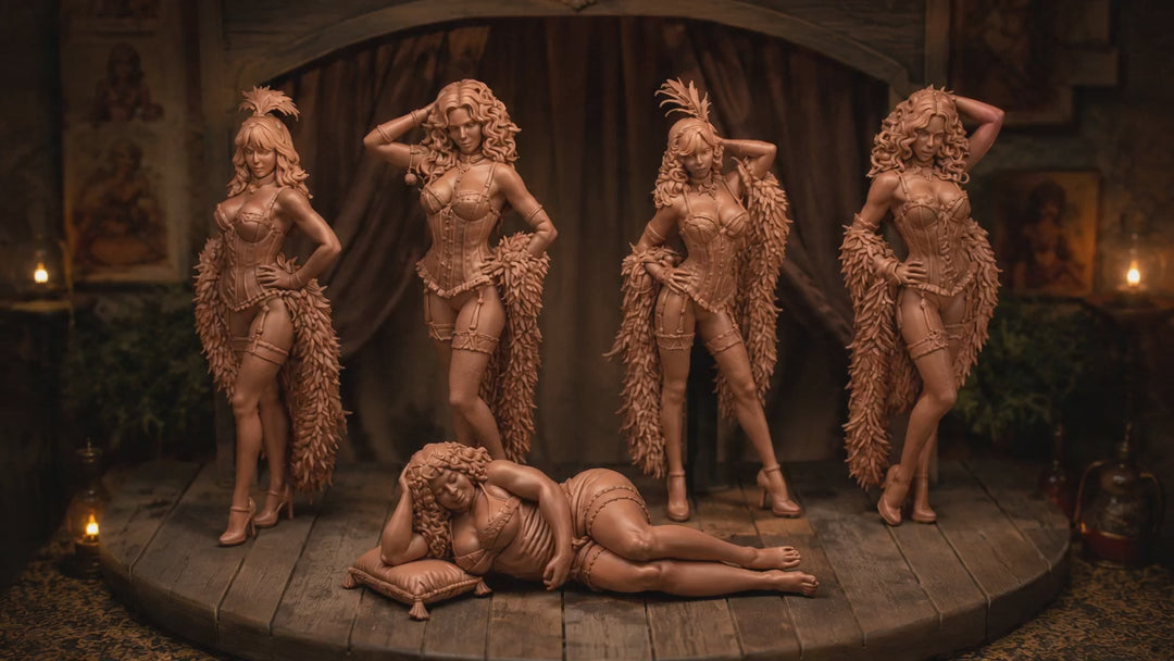 SW9306 Burlesque Girls x 5