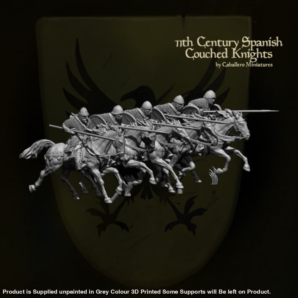 REM0008 11th Century Spanish Couched lances Medieval Figure