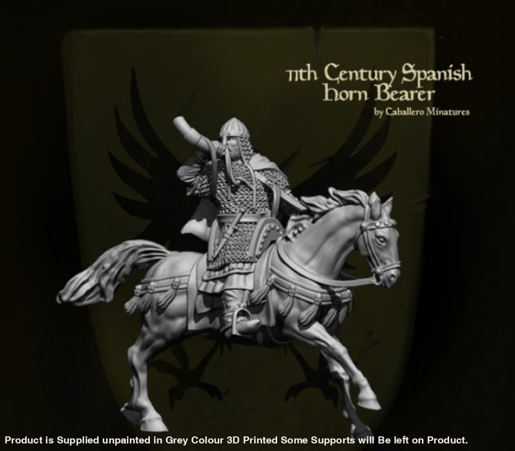 11Th Century Spanish Horn Bearermusician Medieval