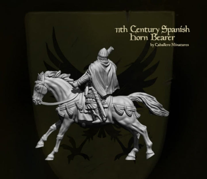 11Th Century Spanish Horn Bearermusician Medieval