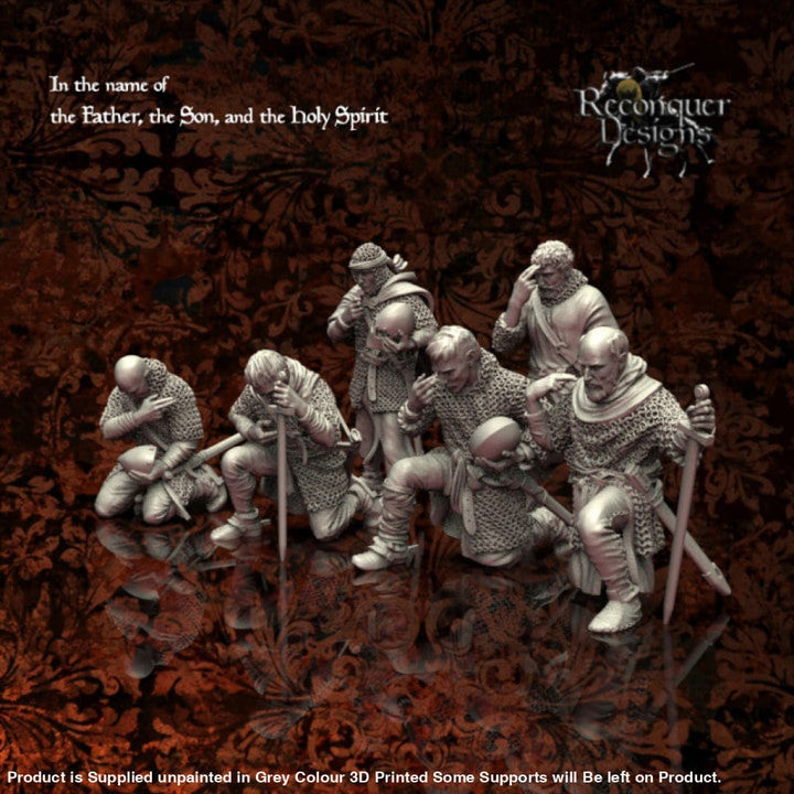 REM0012 Spanish Knights Praying Medieval Figure