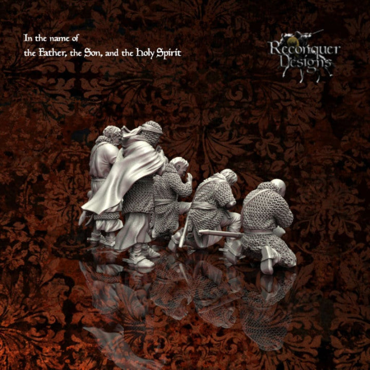 REM0012 Spanish Knights Praying Medieval Figure