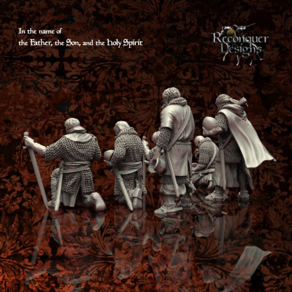 REM0012 Spanish Knights Praying Medieval Figure