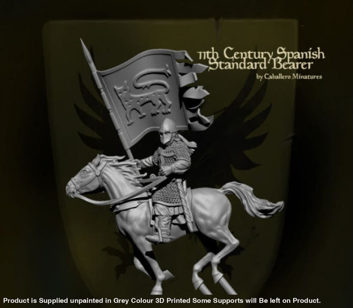 11Th Century Spanish Standard Bearer Medieval