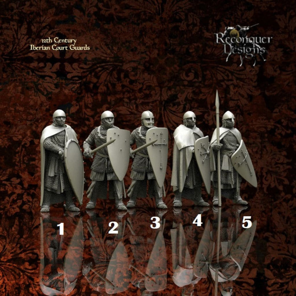 REM0018 12th Century Iberian Court Guards Medieval Figure