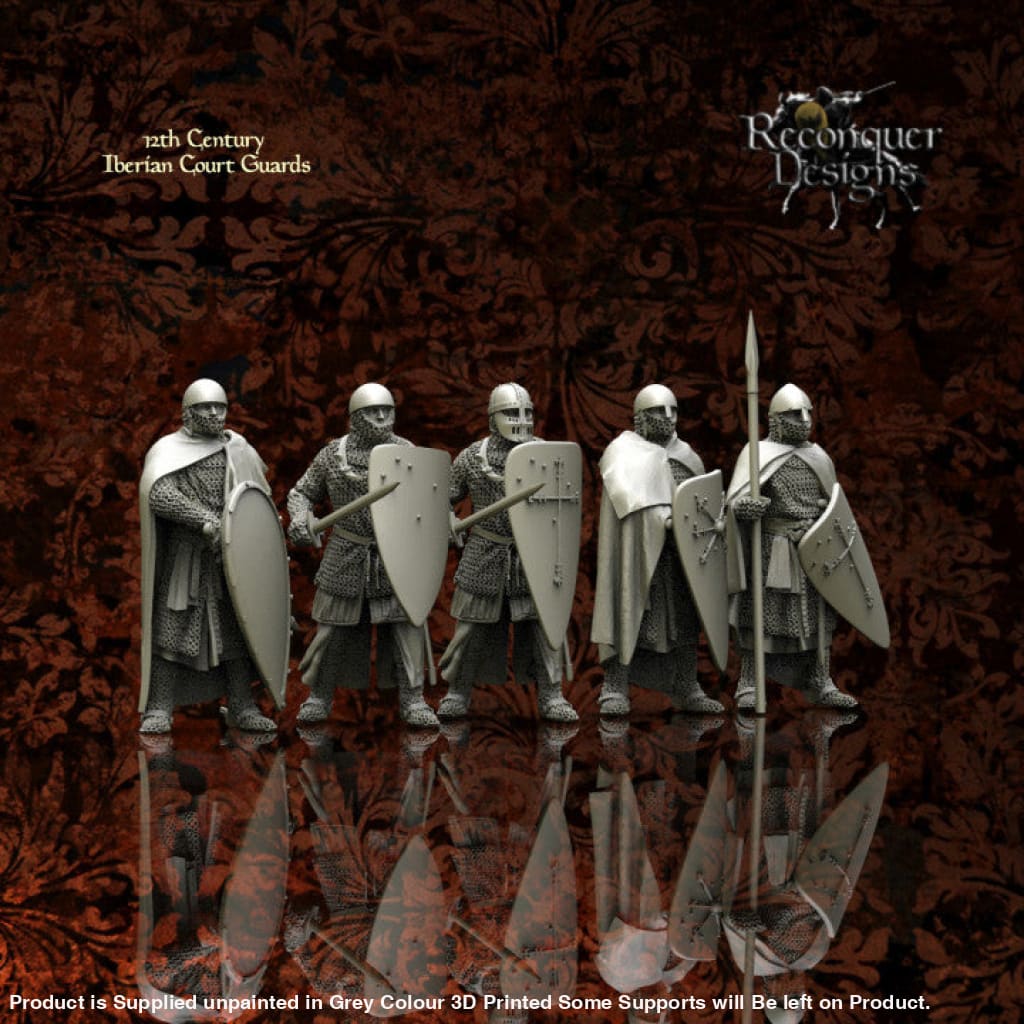 12Th Century Iberian Christian Court Guards Medieval