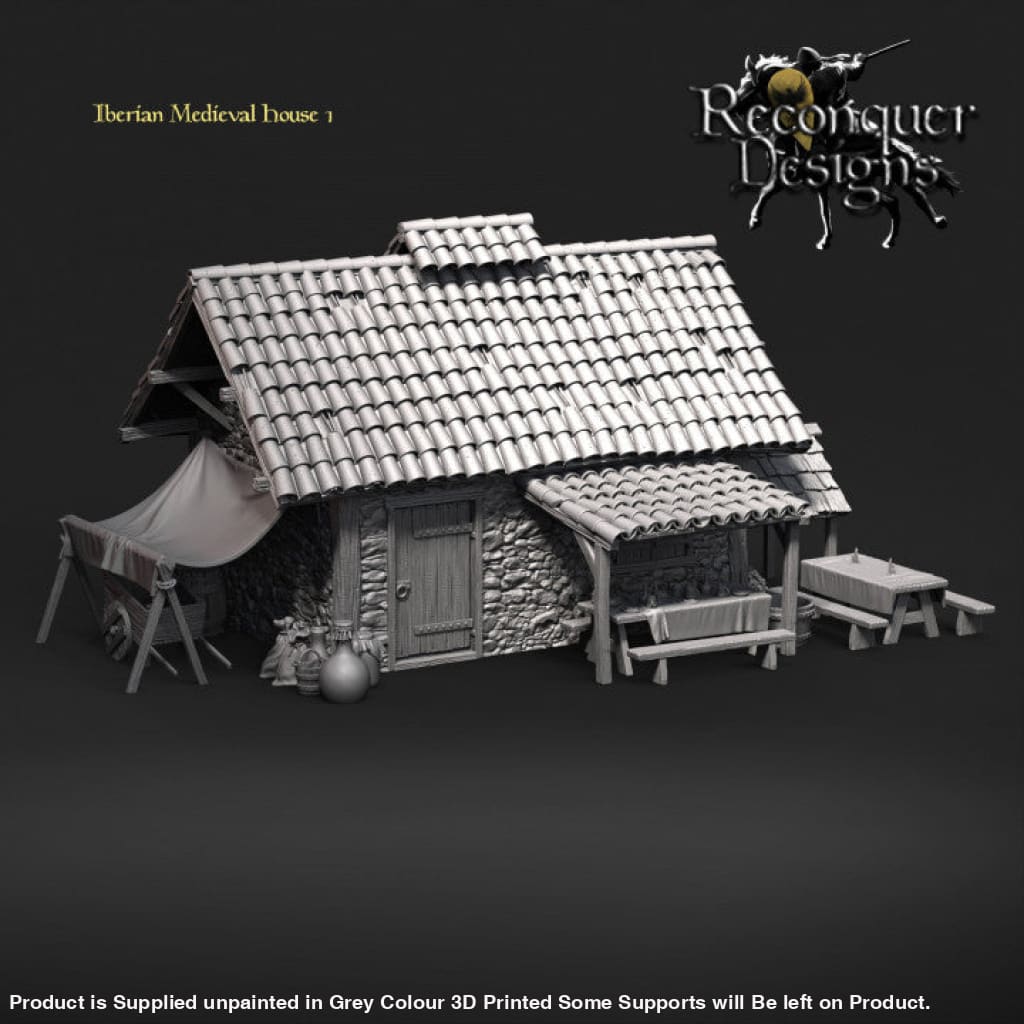 REM0023 Iberian Medieval Farm House 15MM Medieval
