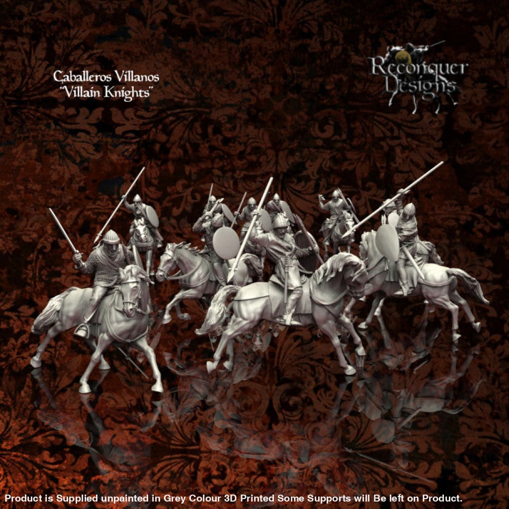 REM0041 Caballero Villanos (Villain/Commoner Knights) X 10 Medieval
