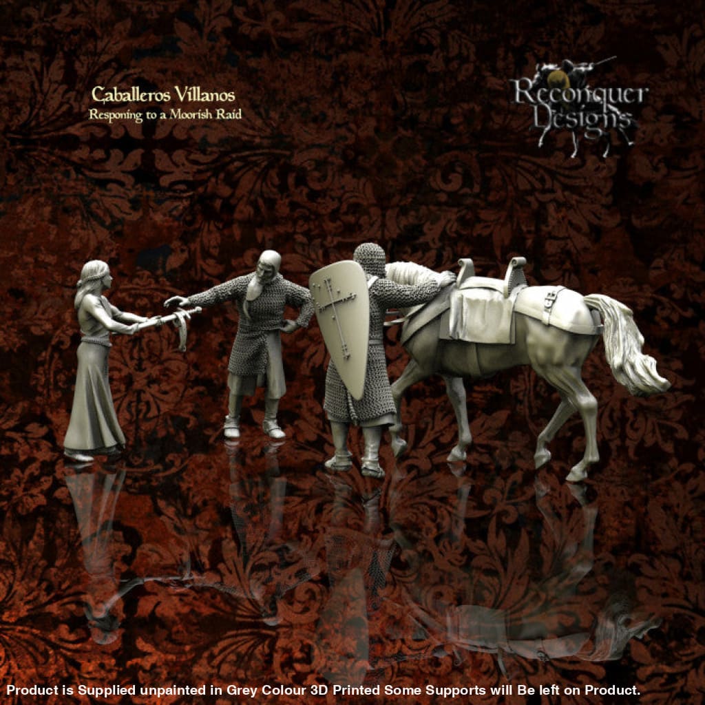 REM0042 Caballeros Villanos responding to a Moorish raid! 1:32 Medieval