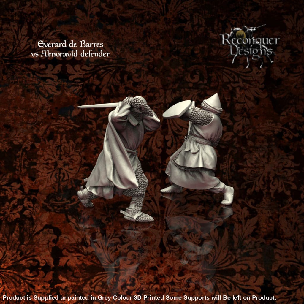 Everard De Barres And Almoravid Defender Medieval