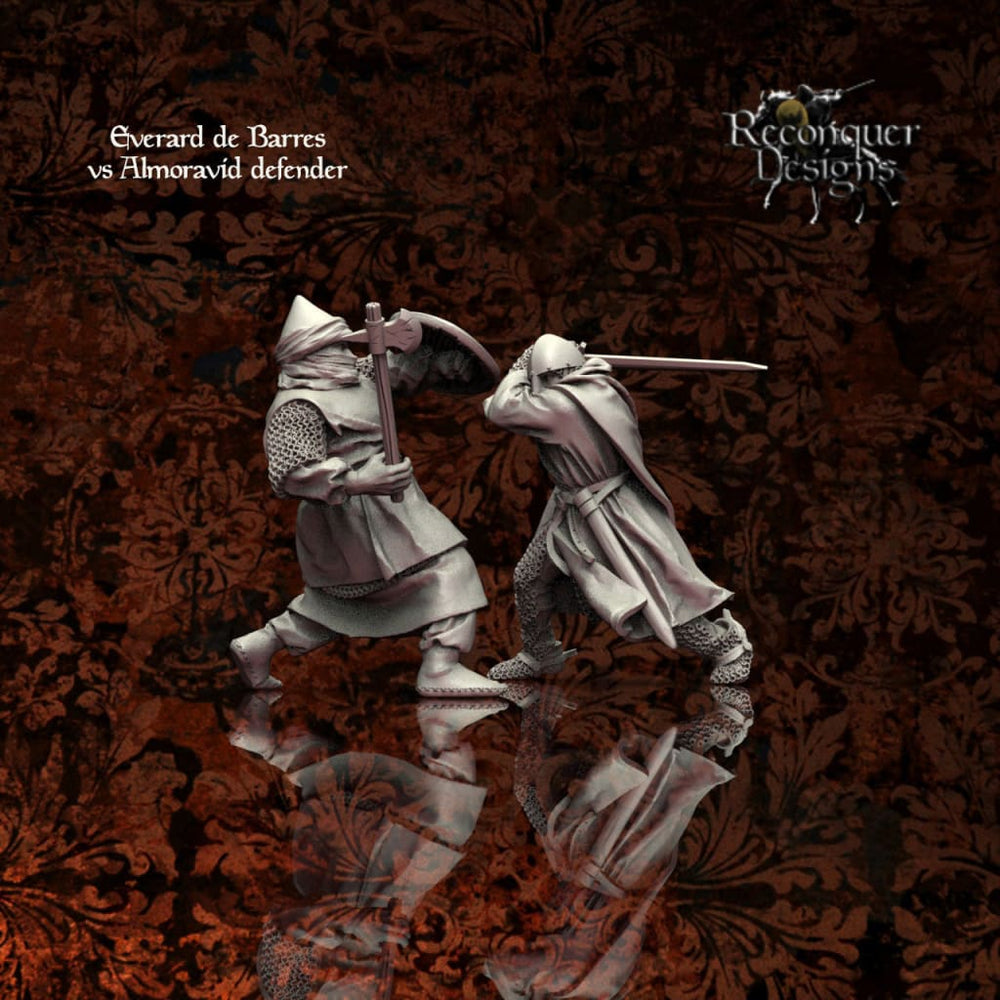 Everard De Barres And Almoravid Defender Medieval