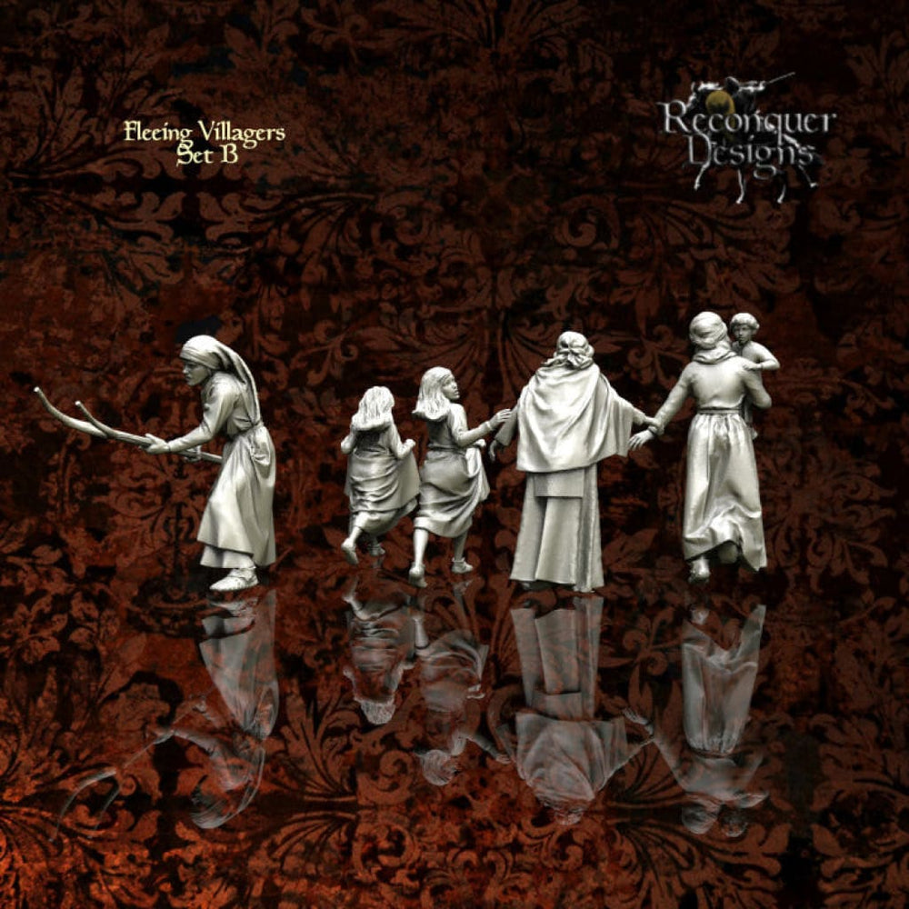 REM0053 Fleeing Medieval Villagers Medieval