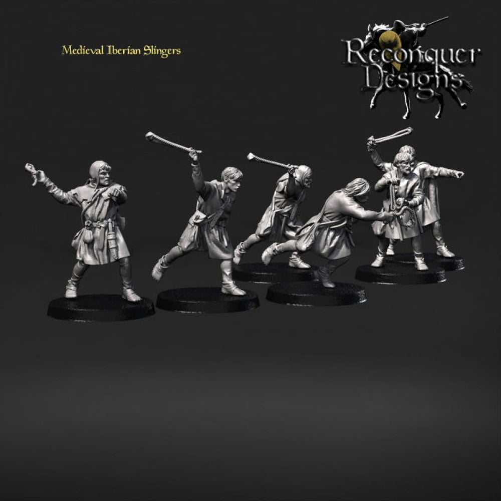 REM0056 Iberian Medieval Slingers x 13 Medieval