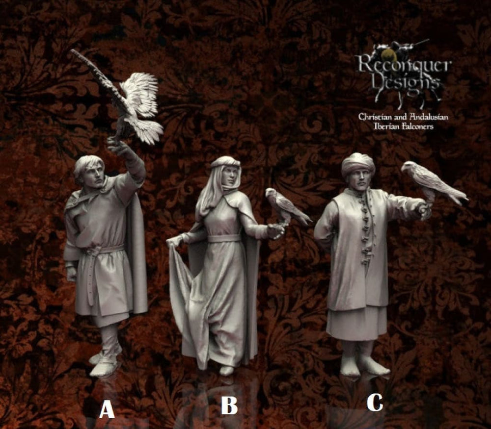 REM0065 Medieval Falconers Medieval Figure
