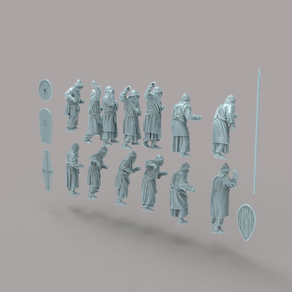 REM0067 Medieval Moorish Spearmen Medieval