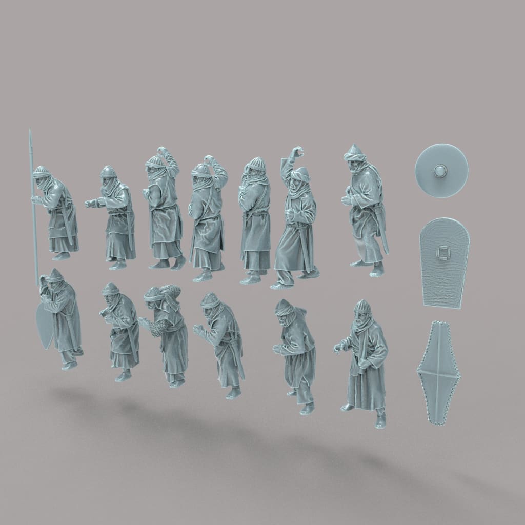 REM0067 Medieval Moorish Spearmen Medieval