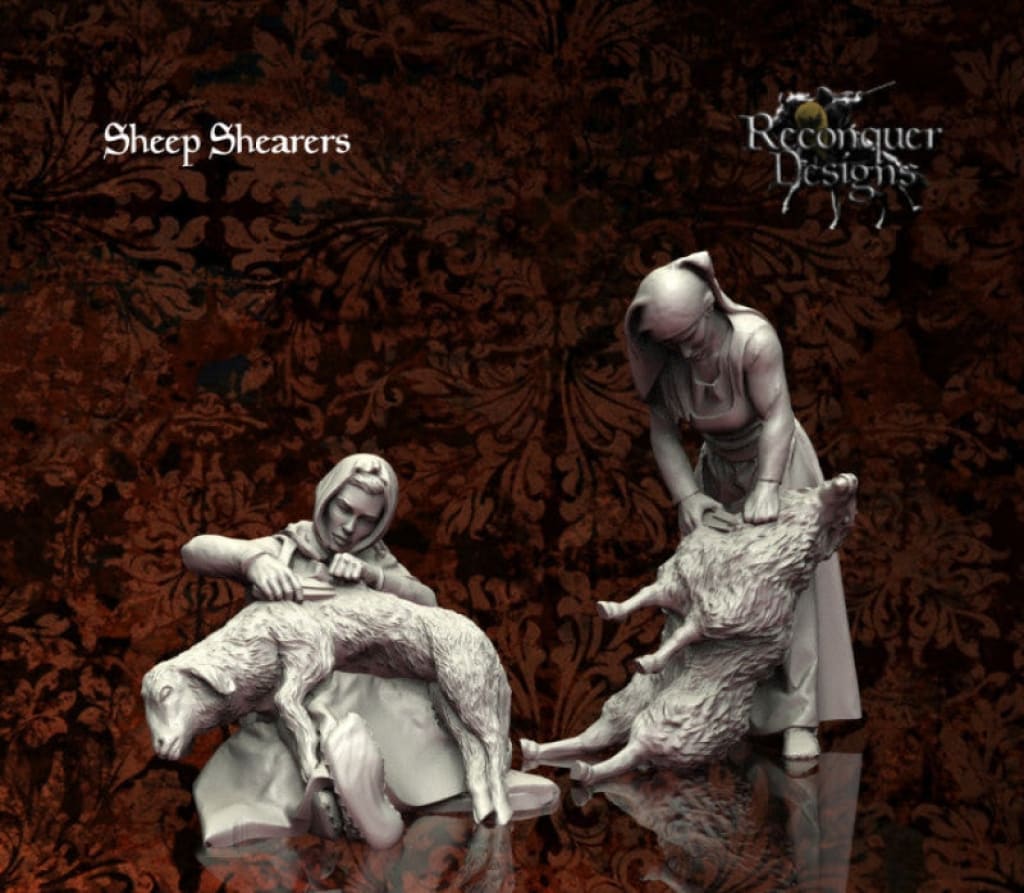 Medieval Shepherds And Sheep