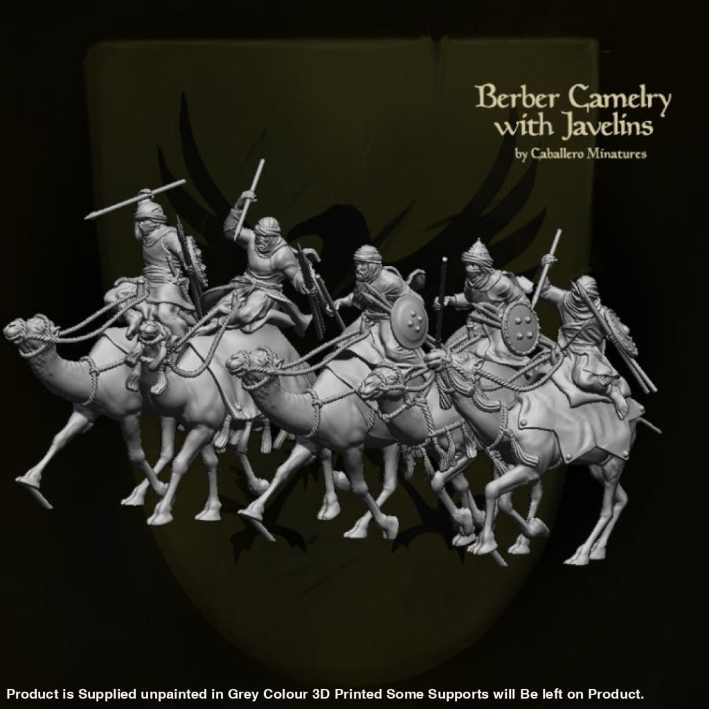 REM0082 North African Berber Camelry with Javelins Medieval